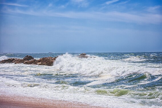 Strandblick in Azurara (Vila do Conde)