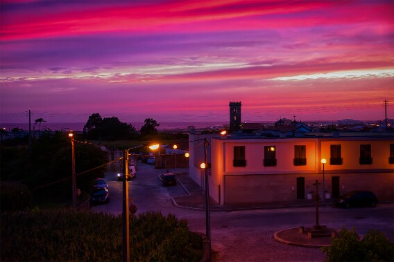 Straßenszene in Azurara (Vila do Conde) null